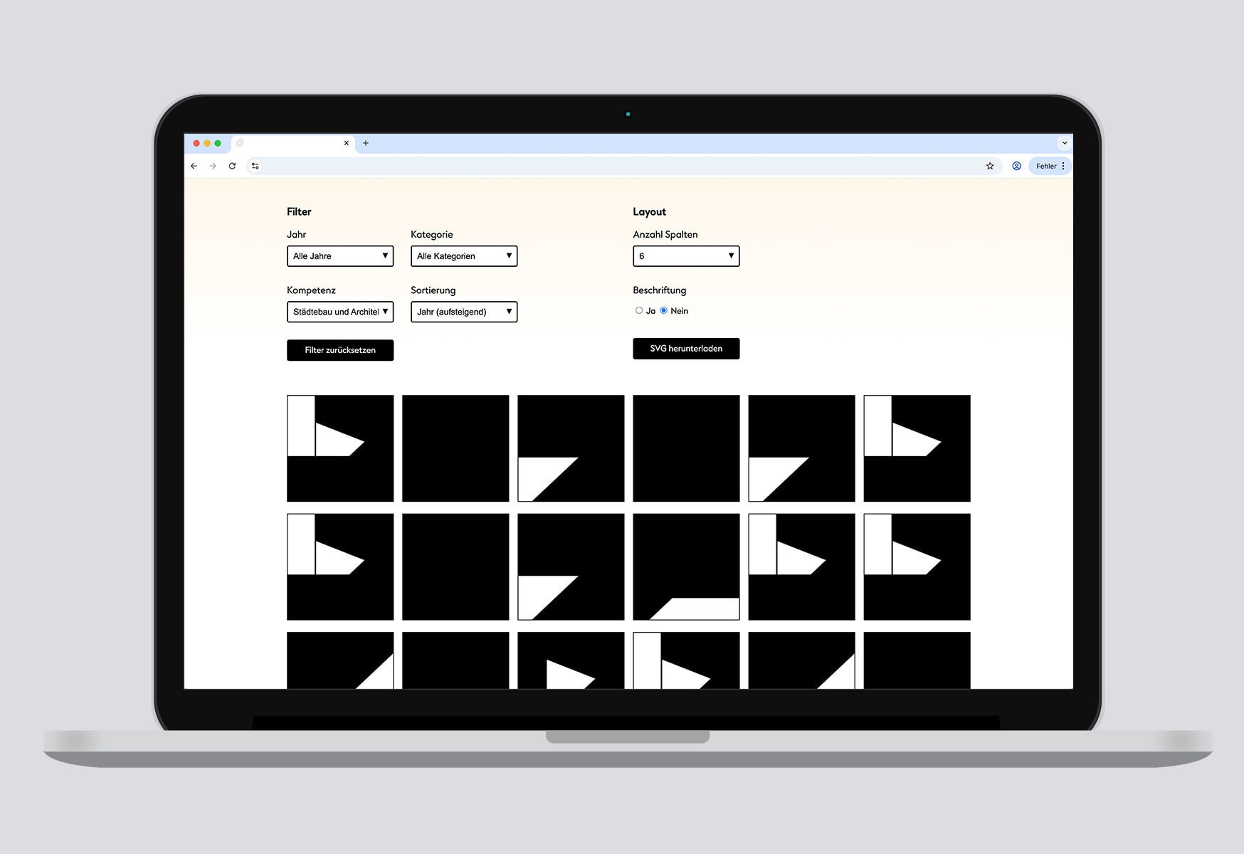 Webseite Tangramm 3