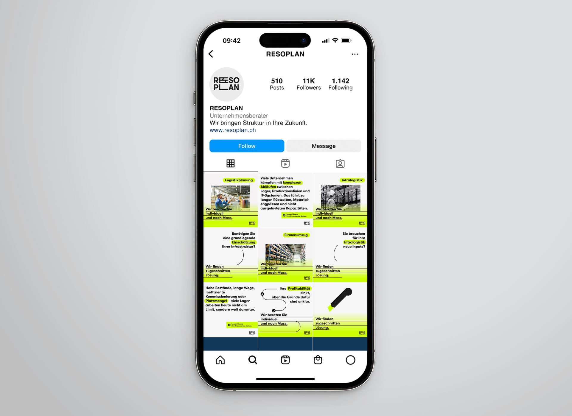 Instagram iphone mockup